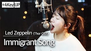 4 key upImmigrant Song cover Led Zeppelin Thor OST  Bubble Dia [upl. by Ultan915]