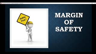 Margin of Safety [upl. by Arly]