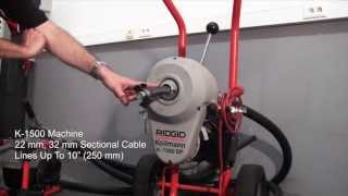 RIDGID  Sectional Drain Cleaning Machines [upl. by Noraf227]