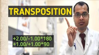 Transpositon of LensHow to Transpose Eyeglass PrescriptionTranspositionSimple Transposition Lens [upl. by Neelsaj]