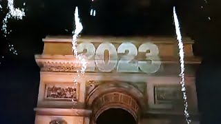 Feu d’artifice Paris 2023  Nouvel An  ChampsElysées  Arc de Triomphe  Paris  France [upl. by So]