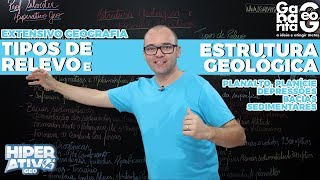 Geografia pro Enem  Tipos Formas e Estrutura do Relevo [upl. by Taite964]