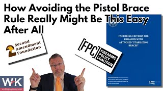 How Avoiding the Pistol Brace Rule Really Might Be This Easy After All [upl. by Nolyd]