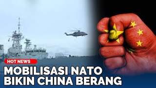 China Melawan Kapalkapal Perang NATO MondarMandir di Selat Taiwan Militer Beijing Siaga [upl. by Consolata]