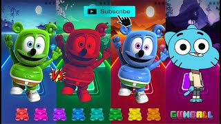 Gammy Bear 🆚Gammy Bear 🐻 🆚Gammy Bear 2🆚 Gumball🎶 Tiles Hop EDM Rush 🎶 Battle skibidi tileshopedm [upl. by Meek]