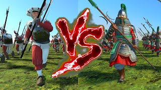 Halberdiers VS Jade Warriors Halberds Total War Warhammer 3 [upl. by Nerrej]