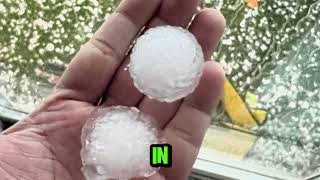 HAIL STORM CALGARY 2024 AUGUST [upl. by Uile]