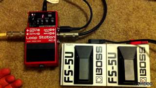 BOSS RC3 Using Foot Switches [upl. by Thessa856]