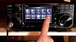 Icom IC7300 A to Z 26 USB Receive audio settings [upl. by Oel]