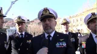 Marina Militare  Amm De Giorgi riorganizzazione logistica del Comando dellAlto Tirreno [upl. by Anneiv]