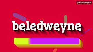 HOW PRONOUNCE BELEDWEYNE BEST QUALITY VOICES [upl. by Wise909]