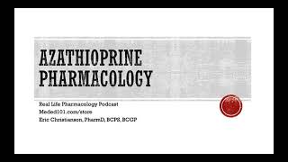 Azathioprine Imuran Pharmacology [upl. by Aned]