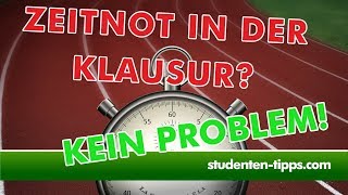 Zeitnot in Klausuren  richtiges Zeitmanagement in Prüfungen  StudentenTipps [upl. by Sharma]