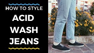 How to style Acid Wash Jeans  Mens Fashion [upl. by Kenimod313]