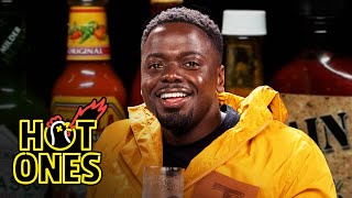 Daniel Kaluuya Listens to His Ego While Eating Spicy Wings  Hot Ones [upl. by Oilla]