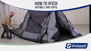 How to pitch an Outwell Air Tent 2018  Innovative Family Camping [upl. by Castora]