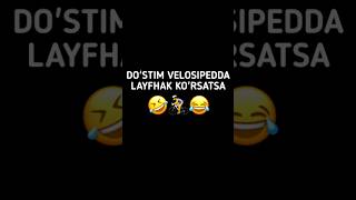 Dostim velosipedda layfhak korsatsa 🤣 funnyshorts youtubeshorts tiktok instagram rek top 4k [upl. by Adnahsat]