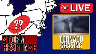 LIVE TORNADO CHASING  Enhanced Risk In Ohio River Valley [upl. by Rabbaj234]