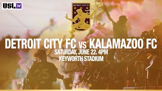 Detroit City FC vs Kalamazoo FC USL W League [upl. by Irved568]