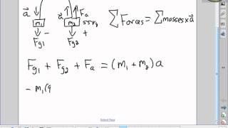 Physics 112 Connected Forces Calculating the Mass of a Counter Weight [upl. by Allac844]