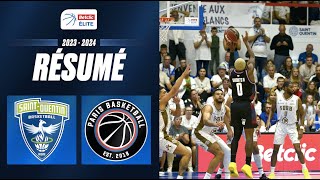 SaintQuentin vs Paris  Résumé 20232024  LNB Officiel [upl. by Ylrebma903]