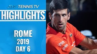 Djokovic Survives Del Potro Epic Nadal Schwartzman Into Semis  Rome 2019 QuarterFinal Highlights [upl. by Loris]