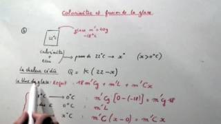 CHIMIE EN VIDEO  Calorimetre et fusion de la glace [upl. by Elaweda]