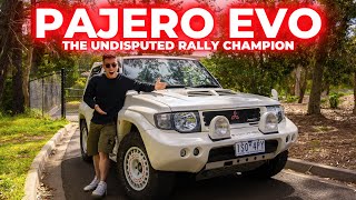 ULTRA RARE Mitsubishi Pajero EVOLUTION  4X4 Dakar Rally OffRoad Champion REVIEW [upl. by Ahusoj]