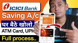 ICICI Bank saving account opening online  icici bank account opening online  icici bank account [upl. by Niatsirk877]