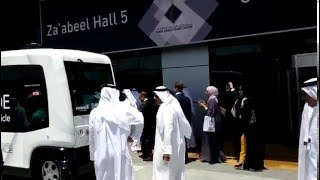 HH Shaikh Hamdan test drives driverless vehicle [upl. by Gebelein87]