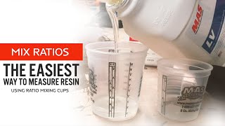 How to properly measure epoxy resin  21 Ratio Explained  How to use ratio mixing cups [upl. by Edward]