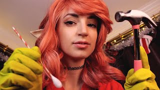 ASMR  Mistletoe Does Your Elf Ear Surgery [upl. by Hoagland]