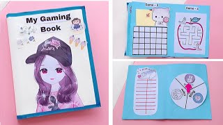 5 Easy Paper Games in a book  DIY Cute Gaming Book  How to make paper gaming book  DIY Paper game [upl. by Josepha919]