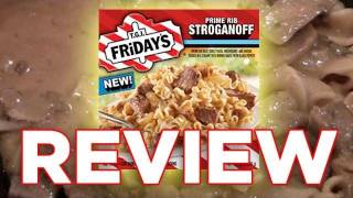 TGI Fridays Prime Rib Stroganoff Video Review Freezerburns Ep469 [upl. by Ayhtin]