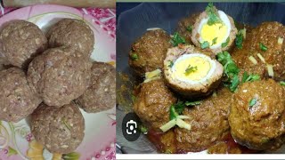 How to make nargasi kofta recipevery delicious recpieEgg kofta curry [upl. by Wilhelm]