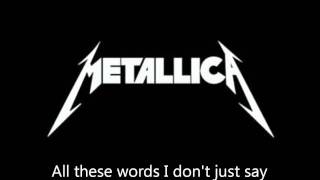 Metallica  quotNothing Else Mattersquot Lyrics HD [upl. by Oigolue378]