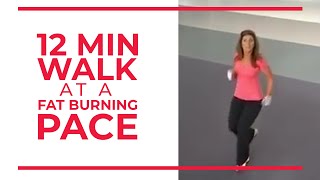 12 Minute Walk at Fat Burning Pace  Walk at Home [upl. by Jeritah]