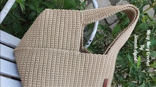 كروشيه حقيبه للشاطىءللمصيفBolso de ganchillo crochet bagtığ işi çanta [upl. by Sinnal686]