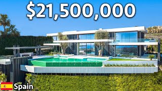 Inside an ULTRA MODERN Spain Mega Mansion With Ocean Views [upl. by Einohpets]