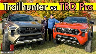 2024 Toyota Tacoma TRD Pro vs Tacoma Trailhunter  Which One Would We Buy [upl. by Baptista]