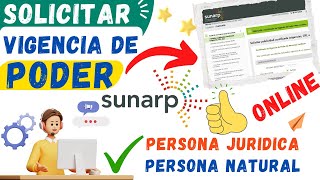 Solicitar Vigencia de Poder en SUNARP EXTRANET 2024 ✅Descargar Vigencia de Poder Apoderado PJ Online [upl. by Waxman]