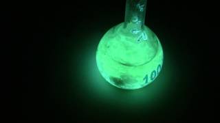 Luminol with oxygen bubbling [upl. by Nnorahs972]