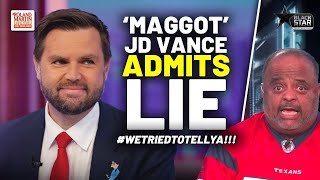 Maggot JD Vance ADMITS He CREATED Pet Eating LIE WeTriedToTellYa [upl. by Euqinmod]