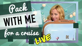 Pack With Me For A Cruise  Live [upl. by Katina]