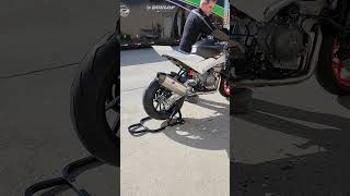 Aprilia RS660  Tuono 660 Full Titanium Exhaust System  Sound Clip [upl. by Niarb841]