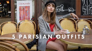 5 Parisian Outfits For Autumn And Shopping Rules with Mara Lafontan  Parisian Vibe [upl. by Ecirtac]