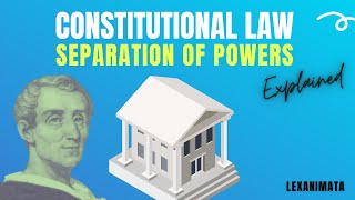 Constitutional Law explained Montesquieu separation of powers [upl. by Libby311]