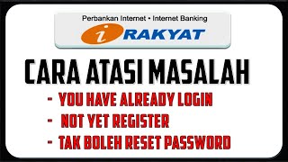 Cara Atasi Masalah iRakyat Not yet register amp You Have Already Login [upl. by Terrence]