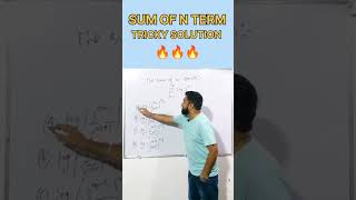 SUM OF N TERM like share trendig comment viral subscribe shorts nimcet nda maths [upl. by Rudman]