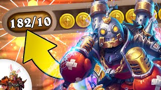 Start of turn get 182 gold  Hearthstone Battlegrounds [upl. by Nolrah]